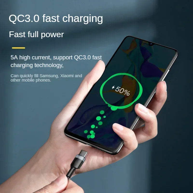 120W USB-C Fast Charging Cable- Iphone, Samsung and more