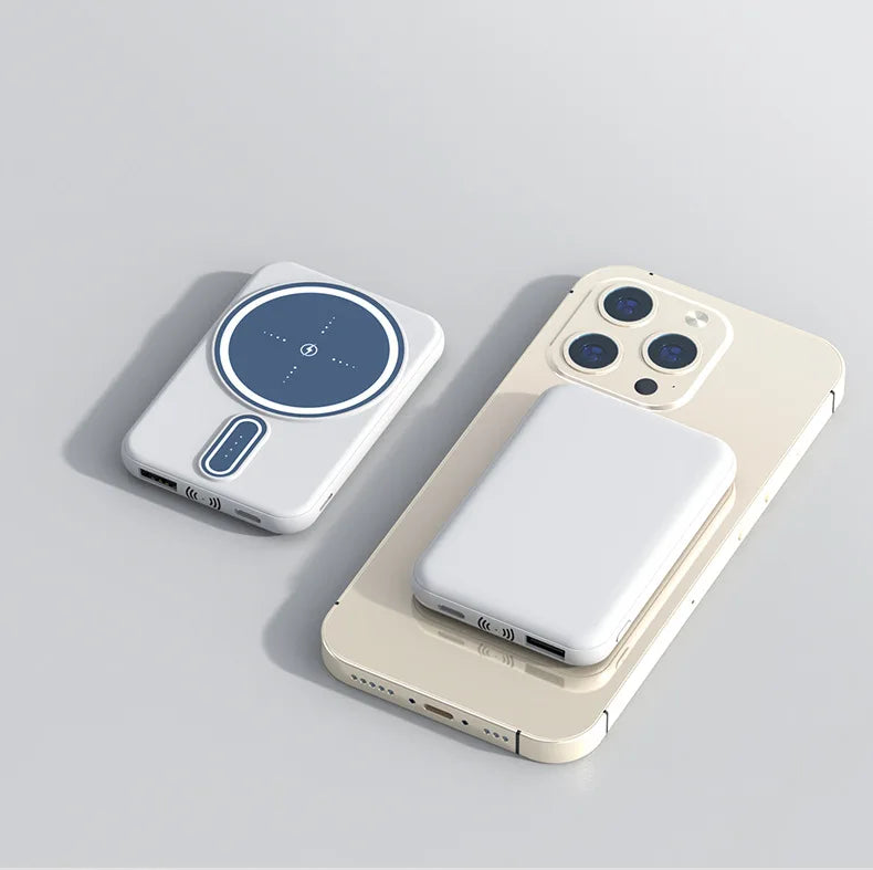 Slim Magnetic Power Bank- 5000mAh & 10,000mAh for Iphone Magsafe